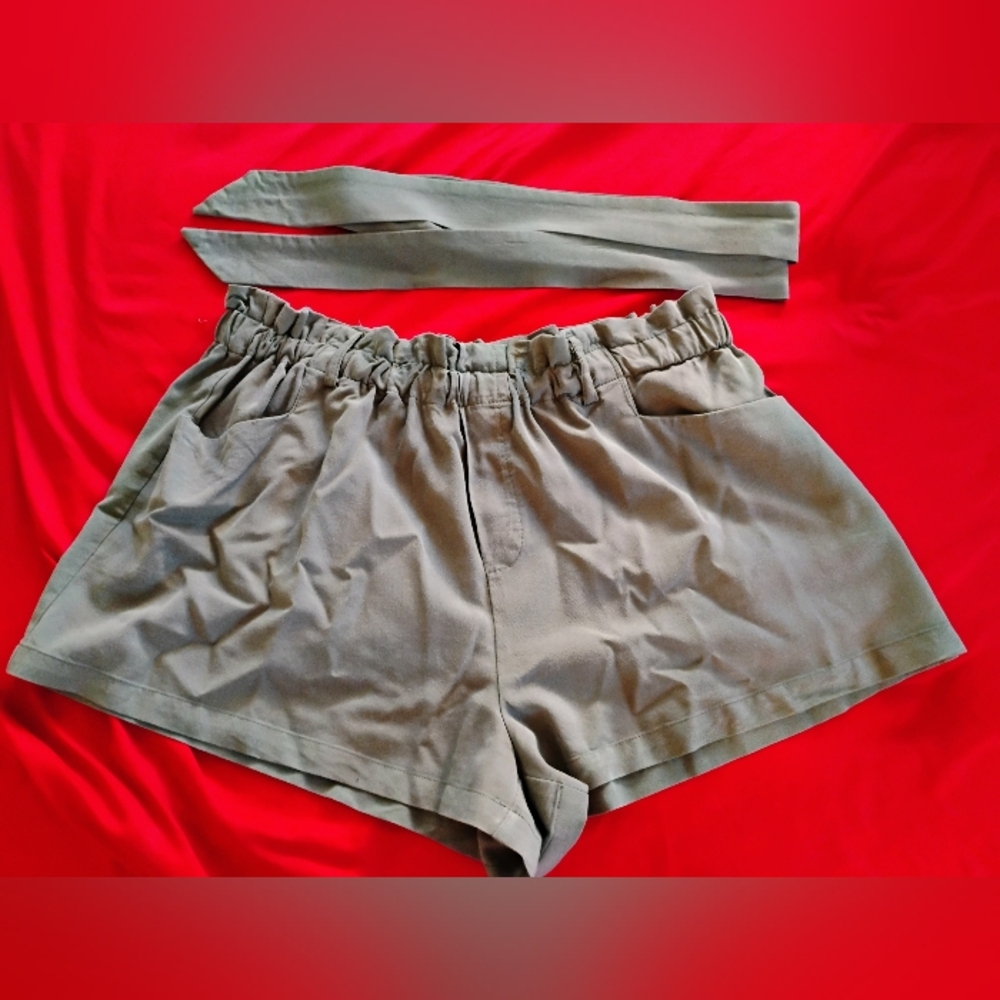 light green shorts